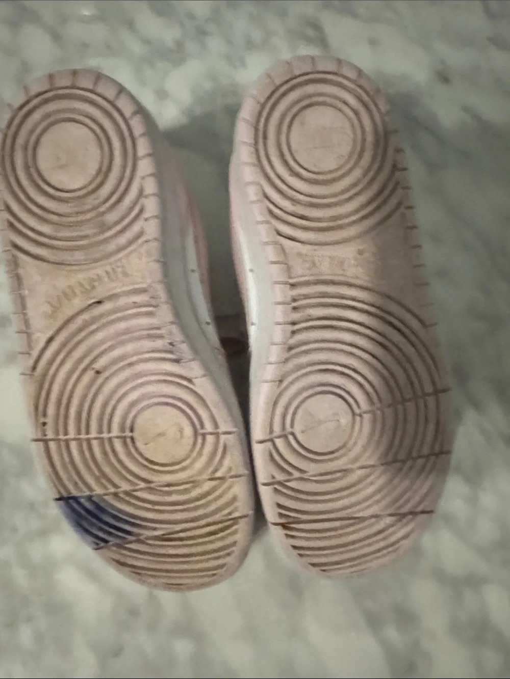 Nike Kids White and Light Pink Low-Top Sneakers